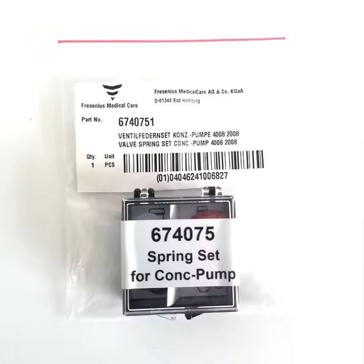 VALVE SPRING SET FOR ACID/BIC/UF PUMP by Fresenius Medical Care 674075 